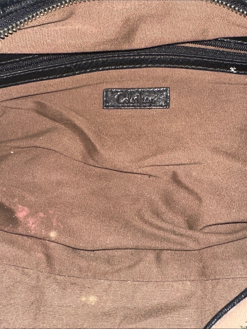 Cole Haan Black Gramercy Archer Leather Satchel Bag w Crossbody Strap & Charm - Picture 11 of 15